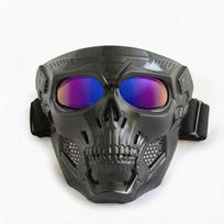 Helovino vaiduoklio kaukolės kaukė Cosplay - Baisus taktinis maskė sandėlyje gray