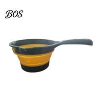 Food-grade Silicone Scoop Foldable Water Ladle, Collapsible Kitchen for Washing Basin Rice Washing, Space Saving Multipurpose Dipper Home For žalia