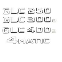 Car Tail Rear Trunk Badge Emblem Letter Stickers For Mercedes Benz GLC X253 GLC260 GLC300de GLC350 GLC200 4MATIC GLC250d GLC350e MJ7 GLC350d black