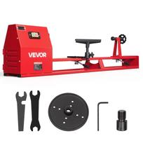 VEVOR Medžio tekinimo staklės 1/2 AG 355 x 1016 mm Stalo medžio tekinimo staklės 4 greičiai, 720/1240/1750/2150 aps./min., su atrama įrankiui, veržliarakčiais, flanšu, tvirtos konstrukcijos