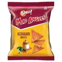 10 x Bingo Mad Angles Achaari Masti crunchy triangle chips 30gm Each