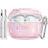 for JBL Vibe Beam 2/JBL Vibe Beam Case (Clear Black) skaidri rausva spalva