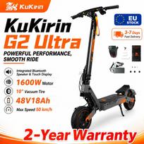 KuKirin G2 Ultra E-Scooter 800W*2 48V18Ah,up To 55 Km Range,dual Suspension,foldable – For Long Distances G2 Ultra-1600W48V18AH-YY