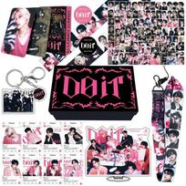 Stray Kids DO IT Photocards, Lomo Cards, Stickers, Keychain, and Hand Account Tape Set 1 set black