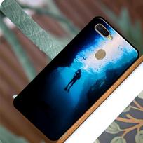 Nardymas su akvalangu, skirtas OPPO A5 A9 A31 A53 2020 dėklo dangtelis, skirtas OPPO A52 A72 A15 A1K A3S A5S A53S A54 A94 A74 OPPO Reno5 Lite black