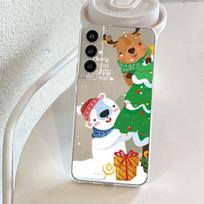 Clear Case For Samsung Galaxy S22 S20 FE S21 Plus S10 Lite S9 S8 S10e Note 20 Ultra 10 Lite 9 8 Phone Cover Snowman Christmas Samsung Note 8 white