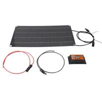Solar Panel Controller Kit Professional Efficient 100W Monocrystalline Solar Panel with MPPT gray