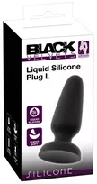 Black Velvets Silicone Plug L - Large, Soft Liquid Silicone, Suction Cup