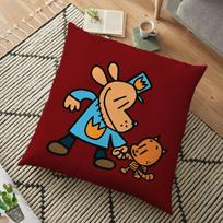 Dogman Cartoon Pillow Case Dog Man Square Pillow Bedroom Sofa Leisure Comfort Cushion Car Living Room Home Decoration 5 white
