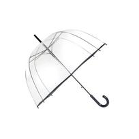 Smati - Simple transparent umbrella Black finish natūrali