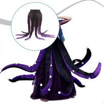 Moterų aštuonkojo kostiumas su ilgais čiuptuvais Cosplay vakarėliui, scenos pasirodymui black