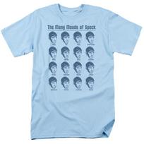 Star Trek Many Moods Of Spock TV Show T-Shirt Sizes S-4XL NEW XL gray