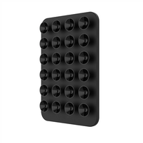 Fixed | MagSafe Holder With Suction Cups | MagMate | Apple | iPhone 12 and newer, or any phone with a MagSafe case | Liquid Silicone | Black