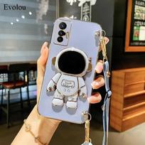 Dengta 3D astronautų laikiklio telefono dėklas, skirtas Honor 400, su išmaniuoju dirželiu per petį, minkštas TPU telefono dangtelis, skirtas Honor X7D 4G 5G For Honor X7D 4G black