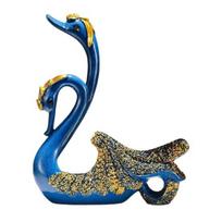 Swan Wine Bottle Holder Resin Art Wine Rack juoda