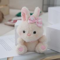 Mielas animacinis zuikio lėlės raktų pakabukas Kawaii zuikio raktų pakabuko pakabukas Madingas juokingas imituotų gyvūnų raktų pakabukas Kuprinės dekoracija Dovana A3 gray