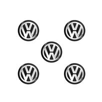 11mm Metal Car Key Badge Emblem Replacement Stickers For Volkswagen VW Polo Passat B5 B6 B7 T4 T5 Golf 4 5 6 Tiguan Jetta Golf Ws5 black