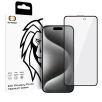 TEL PROTECT 10X Privacy Titanium tempered glass for iPhone 16 Pro | iPhone 17 (privacy effect)
