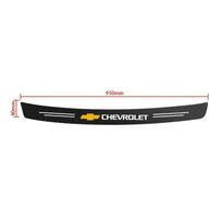 Automobilio bagažinės lipdukas Galinio buferio apsauga Anglies pluošto tekstūros dekoratyviniai priedai Chevrolet Lacetti Aveo Cruze Malibu Camaro black