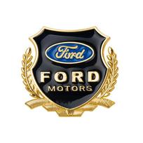 3D Metaliniai Automobilio Emblemos Lipdukai Kėbulo Bagažinės Ženklelis Lipdukas Ford Focus Mustang Fiesta Fusion Kuga Edge Mondeo Automobilio Aksesuarai Ratas For Ford gray