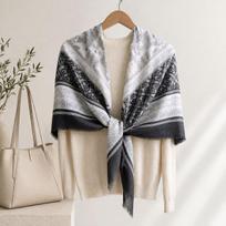 Women Multifunctional Large Thin Square Scarf Sunscreen Shawl For All Seasons 130cm ruda