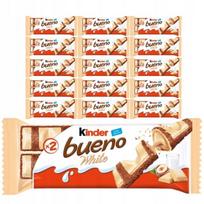 Kinder Bueno White Wafer in white chocolate with a milky-nut filling 39 g (2 pieces) x 15 pieces