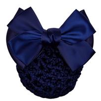 Hair Accessories Bowknot Hairgrips Net Bun Crochet Net Bun Hair Cover Net Bun Snood Women Barrette 01 black