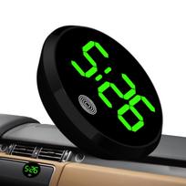 Elektroninis laikrodis automobilio prietaisų skydeliui, Skaitmeninis automobilio laikrodis prietaisų skydeliui, Automatinis naktinis žadintuvas | Įjungiamas lietimu See description žalia
