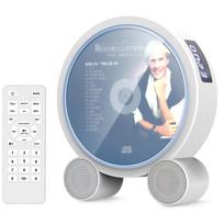 Portable CD Player Bluetooth,Desktop CD Player with Remote, Rechargeable CD Players for Home Built-in Dual Speakers,small size gelsvai ruda