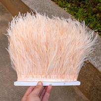 Feather1 Meter Purple Ostrich Feathers Trim Fringe 8-10CM Natural Plumes Ribbon for Wedding Decoration Party Dress Clothing Accessories 8-10cm