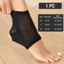 1Pc Compression Ankle Brace Support For Running Fitness Outdoor Sports Breathable Comfortable Can Be Worn With Shoes XL For Size 43-46 black