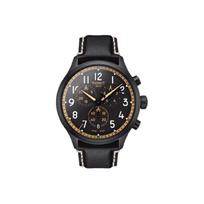 TISSOT Soko Collection Quartz Movement Men's Watches Watch 45mm Black Dial Stainless Steel Case Leather Strap T116.617.36.052.02 Regular Watch Box black