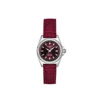 TISSOT Kvarcinis Mechanizmas 100m Atsparumas Vandeniui Moteriškas Laikrodis 28mm Raudonas Ciferblatas Nerūdijančio Plieno Korpusas T22.1.161.81 Red Watch Dial black