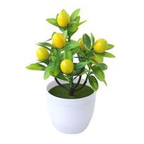 Yousheng Dirbtinis Citrinmedis Vazoninis Augalas Mažos Dirbtinės Geltonos Citrinos Citrusinių Medžių Dirbtiniai Vaisiai Žalumynai Bonsai Dekoracija Namų Biuro Svetainei 1pc green