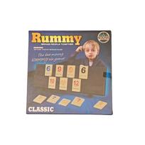 Classic Rummy: Fast-Paced Digital Card Stack Board Game  English Version Of The Digital Bridge Game, Suitable For Children'S Number Matching Games gray