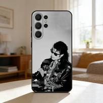 Michael Jackson Phone Case For Samsung S26,S25,S24,S21,S22,S23,S30,Ultra,S20,FE,Lite,10,9,Black Cover Samsung S205G white