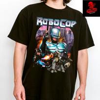 Men's and Women's T-shirts Robocop (1987) Sci-Fi Action Cult Movie Character Unisex Cotton S gray