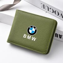 Madingas automobilio vyriškas monetų dėklas Piniginė Daug kortelių lizdų Kredito kortelių dėklas BMW X1 X3 X5 X6 1 2 3 5 7 serijoms F15 F16 F20 F22 F30 F32 G30 xkhr50 black