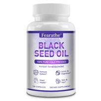 Black Seed Oil Capsules 1000mg Cold Pressed Nigella Sativa Oil, 120 Vegetarian Capsules 120 Capsules