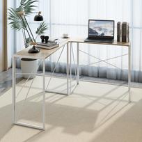 Modern Design L-Shaped Desk Corner Computer Desk PC laptop Computer Table Study Desk Home Office 119.5 x 38 x 75 cm