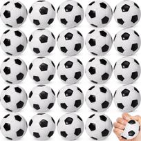 50-10 Packs Mini Soccer Stress Balls 1.2 Inch Small Soccer Squeeze Balls Mini Foam Sport Playballs Anxiety Relief Toy 10 Pcs white