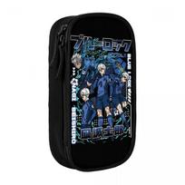 Nagi Seishiro BLUE LOCK Pencil Cases Lovely Pen Bag Girls Boys Large Storage Office Gift Pencilcases 21x10.5x5cm black