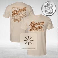 Rascal Flatts Life Is A Highway Cream Tee Two Sides Unisex T-Shirt XXXXL beige