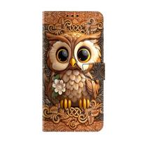 Phone Case for Samsung Galaxy A25 A24 A23 A22 A21s A20s 3D Cute Painted Magnetic Leather Flip Holder Wallet Mobile Phone Cases Galaxy A20e gray