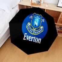 Everton Football Club Crest Automatic Folding Umbrella - 8-Rib Travel Umbrella with Auto Open/Close & Portable Gifts for holidays or birthdays