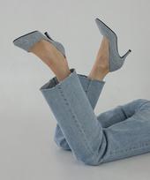 Chaakan Zephyr Tweed Stiletto Heels Ppfbt3D899 225/Pitch gray