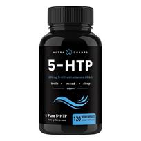 5-HTP maisto papildas, su B6 ir C vitaminų, grynas iš Griffonia sėklų, 120 kaps. 120 Capsules