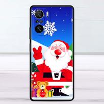 Case For Xiaomi Redmi Note 11 9S 10 9 8 7 9A 9C 9i K40 8T 10C 9T K50 Silicone Shell Cartoon Christmas Lovely Redmi K40 Pro blue
