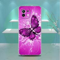 Clear Case For Xiaomi Mi Poco X3 NFC M3 Pro F3 F1 11 Lite 12 Note 10 11T 9T Transparent Phone Cover Butterfly Redmi Note 9S white