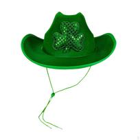 Green Cowboy Hat Chic Wide Brim for Dressing Up Cosplay Stage Performance green